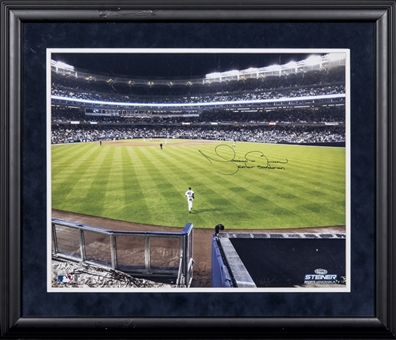 Mariano Rivera Signed & "Enter Sandman" Inscribed 16 x 20 Photo In 23 x 27 Framed Display (Steiner)